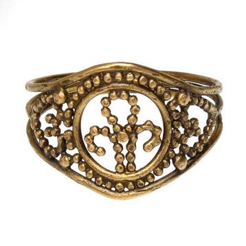 Oud-Romeins Goud Filigraan openwerk ring