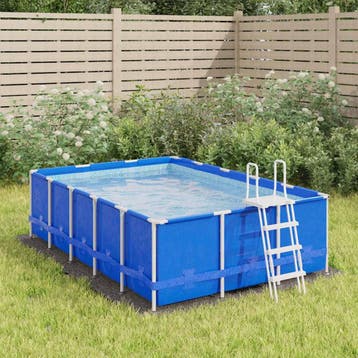 vidaXL Zwembadgrondzeil 300x220 cm polyester geotextiel, Verzenden