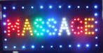 Massage LED bord lamp verlichting lichtbak reclamebord #B, Verzenden, Nieuw