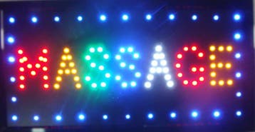 Massage LED bord lamp verlichting lichtbak reclamebord #B, Verzenden