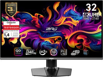 MSI MPG 321URXDE - QD-OLED Monitor 31,5 4K 240Hz - Zwart, Computers en Software, Monitoren, Verzenden, Zo goed als nieuw, MSI