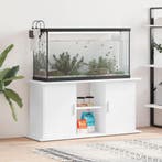 vidaXL Aquariumstandaard 121x41x58 cm bewerkt hout wit, Verzenden