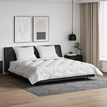 vidaXL Dekbed met kussen 3 st Wit Microvezel, Verzenden