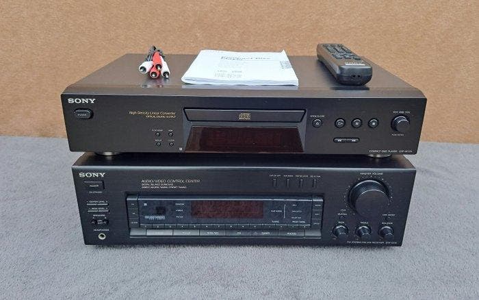 Sony - CDP-XE370 cd speler / STR-D515 audio/video receiver, Audio, Tv en Foto, Radio's
