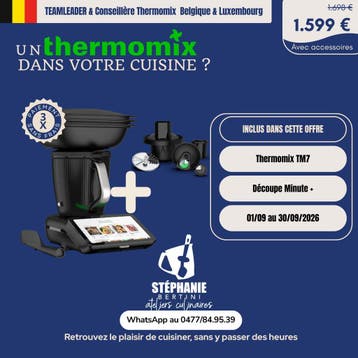 Thermomix TM7 Belgique - PROMO SEPTEMBRE 2026, Electroménager, Mélangeurs de cuisine, Neuf, Résiste au lave-vaisselle, Verzenden