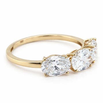 Zonder minimumprijs - Ring - 14 karaat Geel goud - 2.19ct.