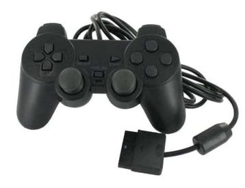 PS2 Controller Wired Zwart (Third Party) (Nieuw), Ophalen of Verzenden, Nieuw