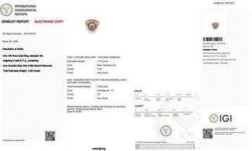 Zonder minimumprijs - Ring - 18 karaat Roségoud - 2.96ct., Nieuw