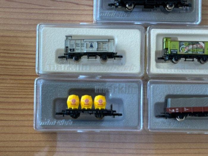 Märklin Z - Modeltrein goederenwagon (5) - 5x Goederenwagons, Hobby en Vrije tijd, Modeltreinen | H0