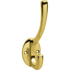 Intersteel Kapstokhaak ovaal messing gelakt, Huis en Inrichting, Woonaccessoires | Kapstokken, Nieuw, Overige materialen