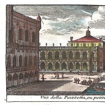 Italië - Venetië / Veneto; Rogissart - Vue della Piazzetta