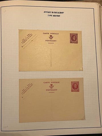 Belgique 1922/1939 - Albert Ier - Houyoux - Collection de, Postzegels en Munten, Gestempeld