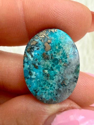Turquoise Echt juweel! Topkleur Neishabour Turquoise, 14,85