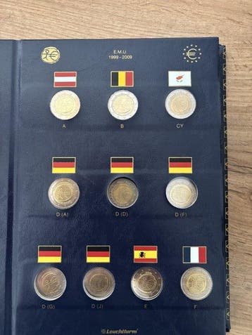 Europa. 2 Euro 2007/2015 (65 coins)