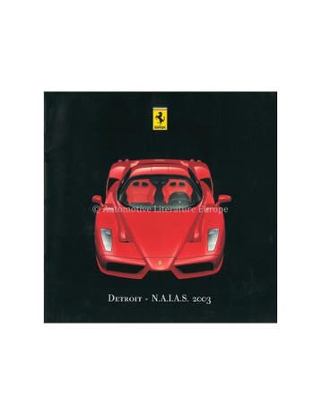 2002 FERRARI ENZO PERSMAP ITALIAANS / ENGELS 1854/02, Ophalen of Verzenden, Nieuw