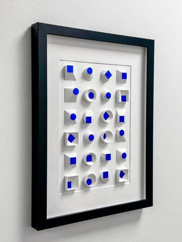 Pilari Helsinki - Reliëf, Topology II. - 40 cm - Papier,