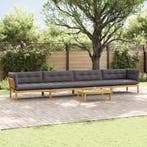 vidaXL 5 Stuk Tuinpallet Sofa Eenheden Massief Acacia Hout, Verzenden