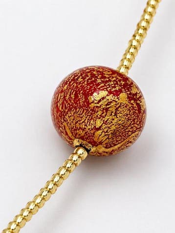 24 karaat - Murano-glas, Geel goud - Halsketting -, Antiquités & Art