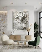 Makayhos - [Canvas] Medusa Marble – Gilded Silence