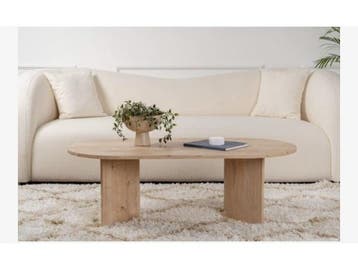 Veiling - Hoppa Salontafel Saffier Eiken - Retourartikel, Nieuw
