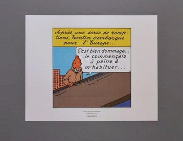 Hergé - Moulinsart - Tintin - Ensemble de 3 tirés à part -, Nieuw