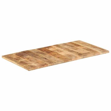vidaXL Tafelblad 25-27 mm 120x60 cm massief mangohout, Huis en Inrichting, Verzenden, Nieuw