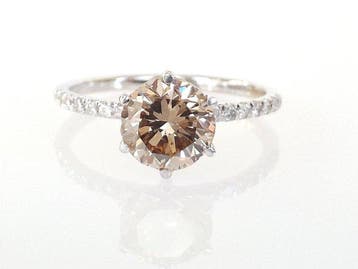 Bague de fiançailles - 14 carats Or blanc - 1.74ct. tw.