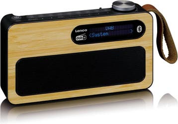 Radio op batterijen - Draagbare radio - DAB+ & FM - Bamboe -, Verzenden, Nieuw
