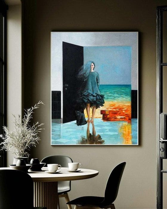 Enigma - Where the Tide Knows Her, Antiek en Kunst, Kunst | Schilderijen | Modern