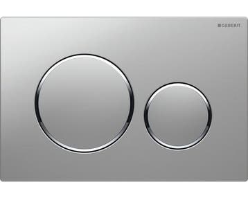 Geberit bedieningsplaat Sigma-20 Mat-Chroom / Glans-chroom, Ophalen of Verzenden
