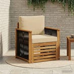 vidaXL Buiten Midden Sofa Naturel, Tuin en Terras, Verzenden, Nieuw