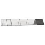 vidaXL Konijnenhok 504,5x80,5x71 cm gegalvaniseerd staal, Dieren en Toebehoren, Verzenden, Nieuw