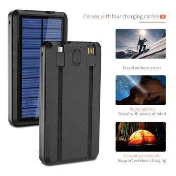 Qi Draadloze Solar Powerbank met 2 Poorten 80.000mAh -, Verzenden, Nieuw, Allpowers