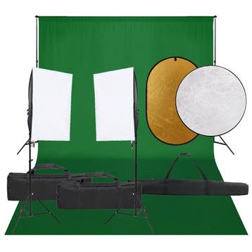 vidaXL Fotostudioset met verlichtingsset, achtergrond en, Verzenden, Nieuw