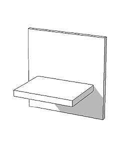 *TIP*  High glossy wit wandplankje S-VEC-015, Ophalen of Verzenden
