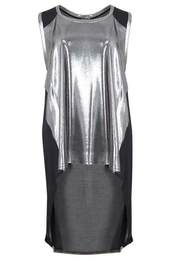 Tuniek Mat fashion zilver glans maat 44, Verzenden, Nieuw