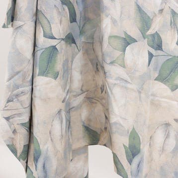 BA165 - Bloemen-sprei - met Orlati-rand – Acquerello Azzurro, Antiek en Kunst