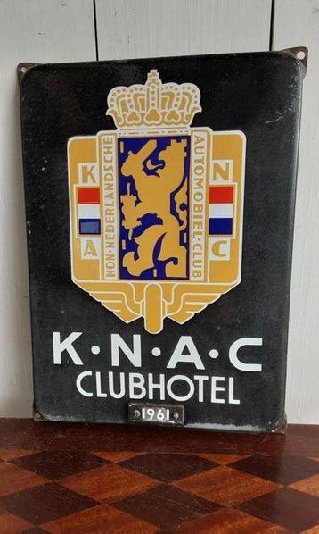 knac - Reclamebord - Emaille
