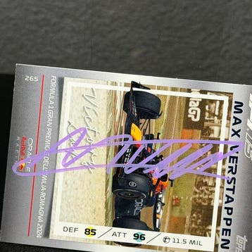 Red Bull Racing - Topps 265 Top Awards Signed - GP Emilia