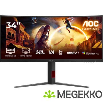 AOC G4 CU34G4Z 34  WQHD 240Hz VA Gaming Monitor, Verzenden, Nieuw