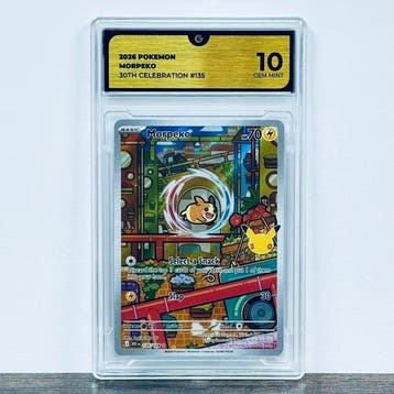 Pokémon Graded card - Morpeko 135 - 30th Anniversary –