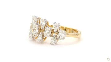 Ring - 18 karaat Geel goud - 1.48ct. tw. Diamant, Nieuw