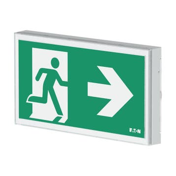 Eaton FlexiTech LED Lampe Murale De Sortie De Secours 30m, Verzenden
