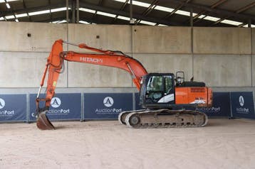 Veiling: Rupsgraafmachine Hitachi Zaxis 210 LC Diesel 128kW, Articles professionnels, Ophalen