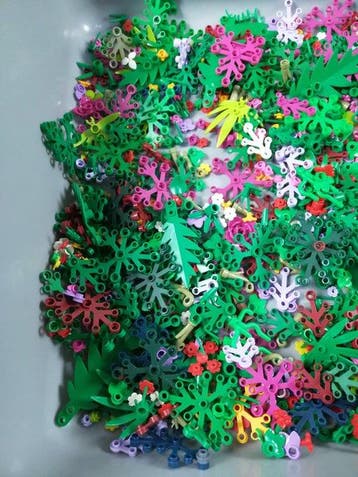 Lego - geen serie - Partij planten en bloemen +/- 500 gram -, Nieuw
