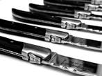 Laguiole - 6x Luxury Steak Knives - Black Ebony Wood - style