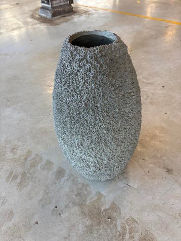 101 Copenhagen Beehive Tall Vase, Medio - Dark Grey - Vaas -, Verzenden
