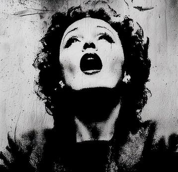 David Law (1967) - Edith Piaf (Stencil)