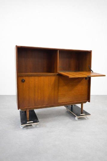 Drankkast - teak - Credenza / Mobiele Bar uit de, Antiek en Kunst