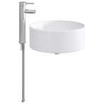vidaXL Badwasbak Chroom 40,5 x 40,5 x 15,5 cm Metaal, Verzenden, Nieuw